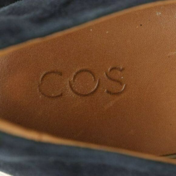 COS Women's Size 40 Blue White Suede Slip On Platform Sneakers - Picture 9 of 10